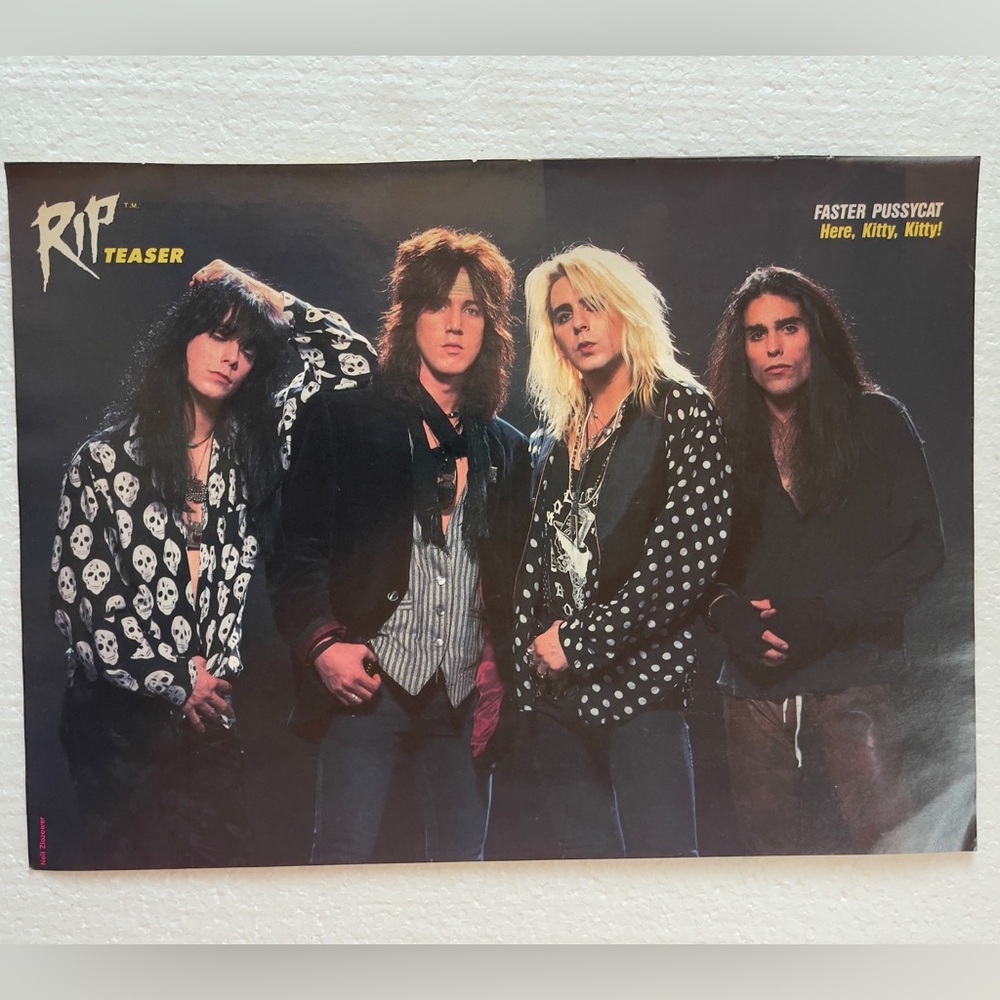 RIP Teaser Band Pinup of Faster Pussycat